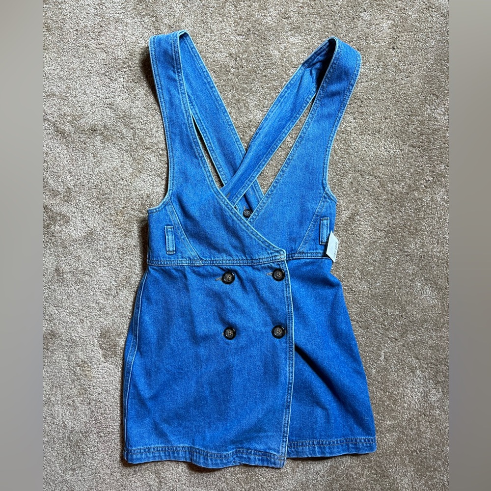 BDG denim overall mini dress